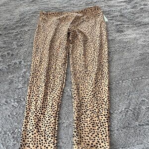 Forever 21 Tan and Black Animal Print Leggings